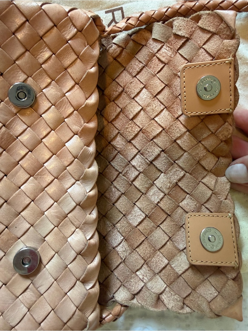 Loeffler Randall Vinnie Mini Woven Crossbody - Desert Sand - Picture 10 of 12